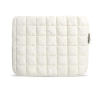Linpr Quilted Cloud Puffy Laptop Sleeve White 13-14 Inch, Protective Carrying Case for Women & Men, Compatible with MacBook Pro 14-Inch M4, 13 Inch iPad Pro, HP,Asus,Dell, Tablets Notebook