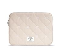 Linpr Quilted Puffy Laptop Sleeve for Women, Cute Padded Protective Laptop Case Compatible with MacBook Air Neo, Fits Most Computer & Notebooks (Light Apricot, 13/14)