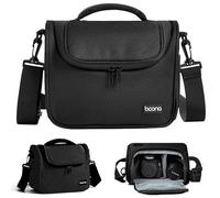 Linpr SLR/DSLR Camera Bag, Waterproof Crossbody Camera Case, Black,Small | Shoulder Messenger Bag Professional, Camera Bags for Photographers, Compatible with Canon/Sony/Nikon/Fujifilm Camera and Lens