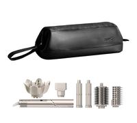 Linpr Travel Storage Bag for Dyson Airwrap/Shark Flexstyle Complete Styler and Attachments, Portable Handheld Travel Case, Waterproof Hair Dryer Carrying Case, Organizer Bag with Large Opening (Black)
