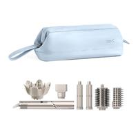 Linpr Travel Storage Bag for Dyson Airwrap/Shark Flexstyle Complete Styler and Attachments, Portable Handheld Travel Case, Waterproof Hair Dryer Carrying Case, Organizer Bag with Large Opening (Blue)
