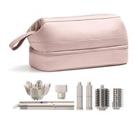 Linpr Travel Storage Bag for Dyson Airwrap/Shark Flexstyle Complete Styler and Attachments, Portable Hair Tools Travel Bag, Waterproof Carry Bag for Hair Dryer, Organizer Bag, pink, Doppelte Schicht
