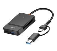 LinQ 8-in-1 Hub USB and USB-C Card Reader Smartphone reRecharging Function