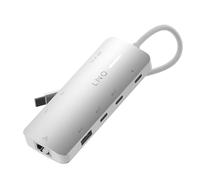 LINQ 8in1 Pro Studio USB-C 10Gbps Multiport Hub with PD, 8K HDMI and 2.5Gbe Ethernet