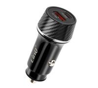 LinQ Car Power supply 38W USB-C + USB Carbon Design