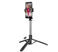 LinQ Extendable Bluetooth Selfie Pole with Stable Tripod Rotating Support