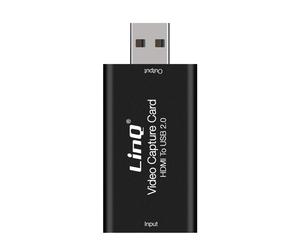 LinQ Full HD 4K UHD Video and Audio Capture Card HDMI to USB 2.0