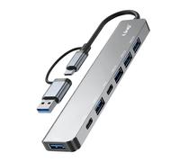LinQ Hub USB-C / USB-A 7-in-1 5Gbps to 2x USB-C, USB-A 3.0 and 4x USB-A 2.0