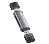 LinQ Memory Card Reader SD / MicroSD / CF Dual Connector USB-C and USB-A