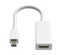 LinQ Mini Display Adapter Male Port to Female HDMI Macbook 4K Full HD, White