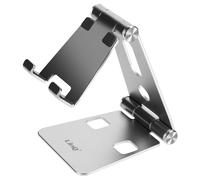LinQ Mini Foldable Desktop Stand for Smartphone, Silver