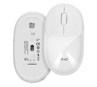 LinQ Mouse Bluetooth or WiFi with Multicolour LED + USB Dongle, White