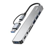 LinQ Multimedia Hub Adapter Multiport 8-in-1 5Gbps OTG Function,