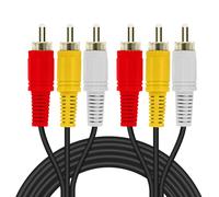 LinQ Shielded Video Cable 3x RCA Male to Male Length 5m