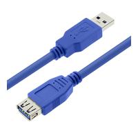 LinQ USB 3.0 Male to USB 3.0 Female Extension Cable 3m, Blue