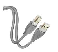 LinQ USB-A 2.0 Cable to USB B 2.0 Quick Transfer Stable Connection 3m, Grey