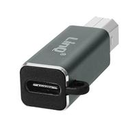 LinQ USB-C Female to USB-B Male Adapter Fast Transfer Plug and Play, White