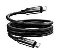 LinQ USB-C to USB-C Cable 4A Power Delivery 80W in Durable Braided Nylon 1.2m