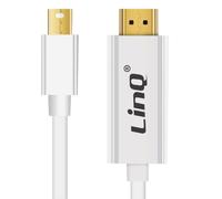 LinQ Video cable Mini DisplayPort Male to HDMI Male 1.8m, White