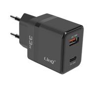 LinQ Wall power supply USBC 33W + USB 18W Compact