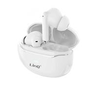 LinQ Wireless Earphones TWS Bluetooth 5.0 25h Battery Life USB-C Case, White