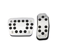 LinQianBhD Car Auto Vehicle Pedal Foot Treadle For Fiesta For MK7 2009-2015 For Fiesta 2009-2019 Aluminum Alloy Pedal Cover Car Styling Pedals Pad(AT)