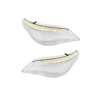 LinQianBhD Car Front Lens Cover Shell For BMW For E60 For 5-Series 2008 2009 2010 A Pair Of Equipped With LED Lighting Car Front Headlight Covers Headlamp Shells Guards Housing