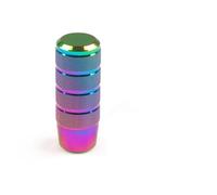 LinQianBhD Gear Lever Shift Knob 95MM Universal Non-Slip Gear Shift Knob Manual Transmission Aluminum Knurled Shifter Lever(Neo Chrome)
