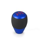 LinQianBhD Gear Lever Shift Knob for M8 for M10 for M12 Shift Lever Gear Level Knob Head Universal Leather＆Aluminium Car 5 Speed(Blue)