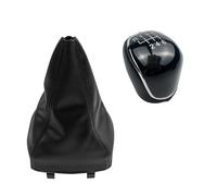 LinQianBhD Gear Lever Shift Knob for Mondeo 4 for Mk4 IV 2007 2008 2009 2010 2011 2012 2013 2014 Car Gear Shift Knob Gaiter Boot Cover Case Collar(Black 6 Speed 2pcs)