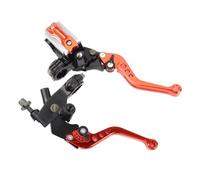 LinQianBhD Motorcycle Brake Clutch 2Pcs 22mm Universal Motorcycle Handlebar Master Cylinder Levers Handle Hydraulic Brake Pump Clutch Adjustable Hand Lever