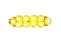 LinQianBhD Side Tail Light Rear Lamp For 2pcs 12V 10LED Amber Red Trailer Truck For Caravan Taillight Tail Rear Light Turn Signal Brake Stop Lamp Car Pickup Warning(Amber)