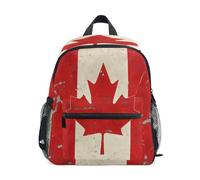 linqin Canada Flag toddler boy backpack for 4 year old harnessing with leash books bag with name tag for boys bookbags for kids 4 and 5 mochilas para ni?os