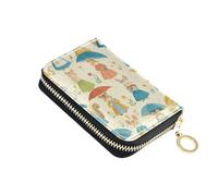 linqin Chic Cartoon Mouse Palm-Sized Mini Card Wallet for On-the-Go Multi-Functional PU Leather Anti-Theft Travel Essential