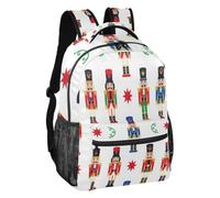 linqin Christmas Nutcracker Soldiers Multi Pocket Backpack S, Christmas Nutcracker Soldiers, S, Backpack
