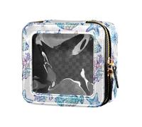 linqin Colorful Exotic Corals Starfishes Clear Makeup Bag Toiletry Bag Cosmetic Bags Organizer for Traveling, Colorful Exotic Corals Starfishes, One Size