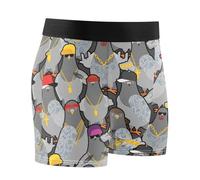 linqin Cool Pigeon Gangster Men's Underwear Boxer Brief Comfortable Underwear Men Underwear, Cool Pigeon Gangster, M
