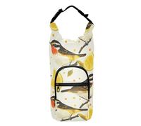 linqin Cute Birds Face Water Bottle with Carrier Bag Space-Saving Insulated Bottle Carrier Cross Body Water Bottle Holder Fits 20/24/32/40 oz Bottles