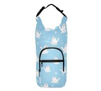 linqin Cute Cartoon Seal Pup Water Bottle Storage Bag Space-Saving Insulated Water Bottle Holder Water Bottle Belt Holder Fits 20/24/32/40 oz Bottles