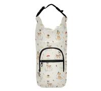 linqin Cute Foxes Deer Animal Crossbody Water Bottle Holder Water Bottle Insulated Sleeve Water Bottle Belt Holder Fits 20/24/32/40 oz Bottles