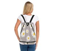 linqin Daisy Flower Swim Bags for Swimmers Waterproof Beach Bag Pool Bag for Women Men