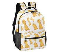 linqin Dino and Bone Art Lightweight Casual Backpack S, Dino and Bone Art, S, Backpack