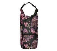 linqin Embroidery Skull Water Bottle Carrier Bag Adjustable Insulated Bottle Carrier Water Bottle Carrier with Strap Fits 20/24/32/40 oz Bottles