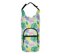 linqin Flamingo Fruit Lemons Water Bottle Carriers Stylish Water Bottle Carrier for Biking Water Bottle Accessories Fits 20/24/32/40 oz Bottles