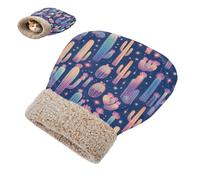 linqin fluffier Tunnel Hideaway Cold Weather Giant Cactus Translucent Cat Bed Bag for Indoor Cats and Mini Dogs Comfortable Cozy Washable