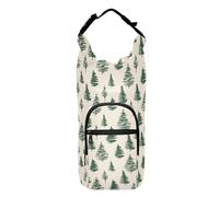 linqin Green Christmas Forests Water Bottle Holder Foldable Insulated Water Bottle Holder Water Bottle Carry Bag for Hiking Fits 20/24/32/40 oz Bottles