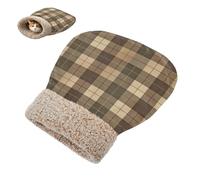 linqin Kitten's Hideaways Winter Olive Drab Buffalo Checks Cat Bed Bags Perfect Shelter Soft Plush Self Heating