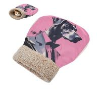 linqin Kitten's Mat Pad Sack Cold Weather Chic Dog Pink Cat Sleeping Bags for Cats Puppy Comfortable Cozy Semienclosed