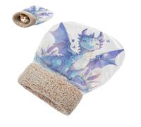 linqin Kittens' Snuggle Sack Cold Weather Cute Dragon Lavender Blush Cave Bed Bag for Cat for Puppy Dog Cats durables, Comfortable, Washable Washable