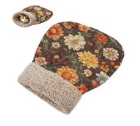 linqin Kittens' Snuggle Sack Winter Large Florals Cat Cave Bed for Cats and Small Dog durables Washable